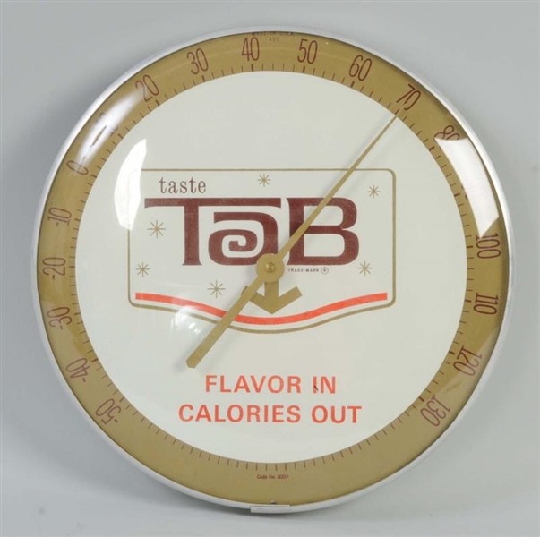 1960S TAB SODA THERMOMETER.                       