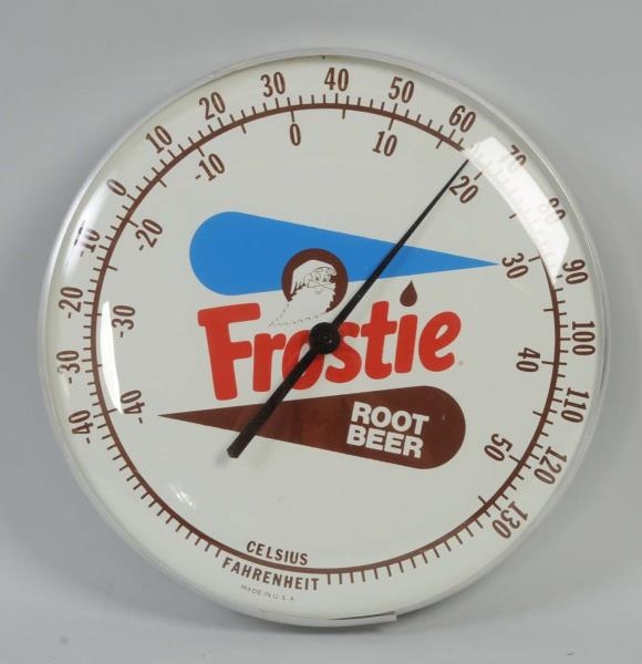 1950S FROSTIE ROOT BEER THERMOMETER.              