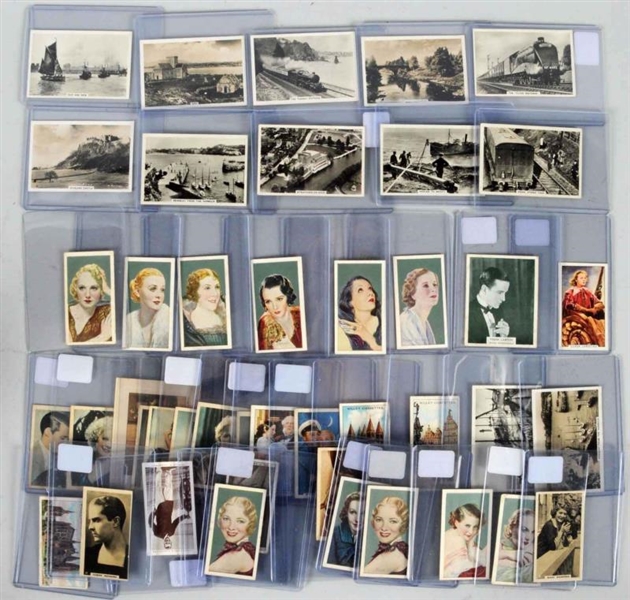 LOT OF APPROX. 100 EARLY ENGLISH TOBACCO CARDS.   