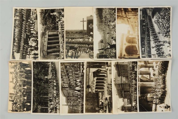 LOT OF 12: WWII GERMAN REAL PHOTO POSTCARDS.      