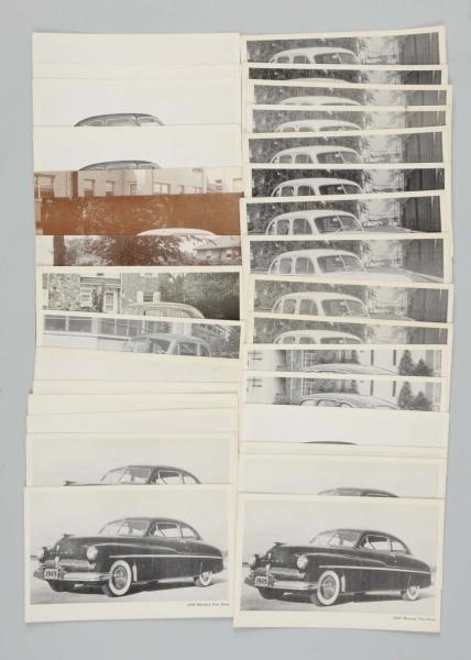 LOT OF 30+ 1940-50S AUTO ADVERTISING POSTCARDS.   