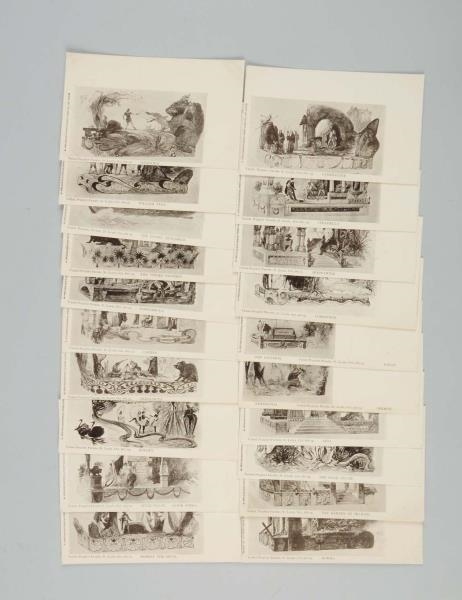 LOT OF 20: 1903 VEILED PROPHET PARADE POSTCARDS.  