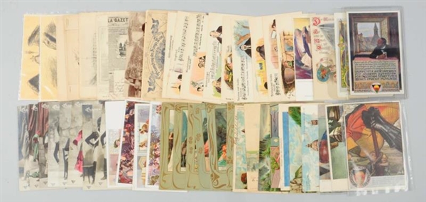 LOT OF 52: FOREIGN ARTISTIC POSTCARDS OPERA.      