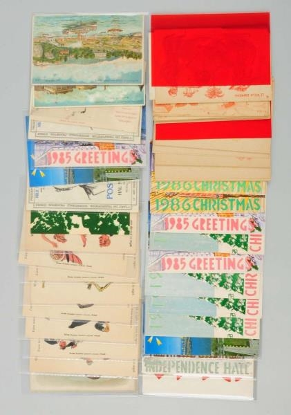 LOT OF 43: ASSORTED POSTCARDS.                    