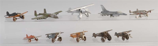 LOT OF CAST IRON AIRPLANES.                       