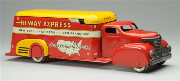 PRESSED STEEL MARX HIGHWAY EXPRESS DELIVERY TRUCK 