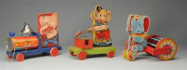 LOT OF 3: FISHER-PRICE ELEPHANT TOYS              