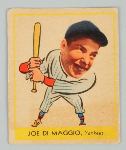 1938 GOUDEY HEADS UP JOE DIMAGGIO BASEBALL CARD.  