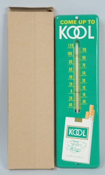 KOOL CIGARETTES ADVERTISING THERMOMETER.          