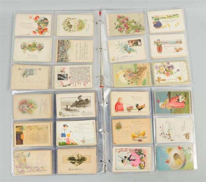 LOT OF 240 EASTER POSTCARDS.                      