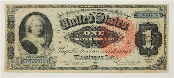 $1 1886 US LARGE NOTE.                            