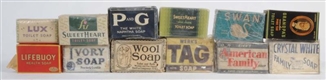 LOT OF VARIOUS BARS OF SOAP.                      