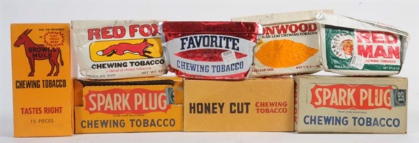 LOT OF TOBACCO BAGS & BOXES.                      
