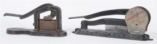 LOT OF 2: TOBACCO CUTTERS.                        