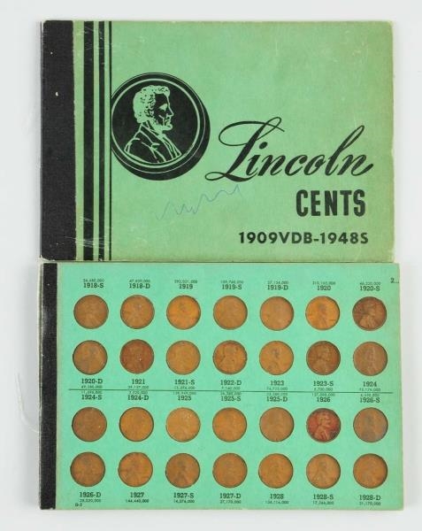 LINCOLN CENTS 1909 -1948.                         