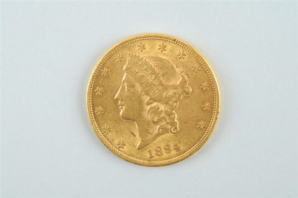 1894 $20 GOLD DOUBLE EAGLE LIBERTY                