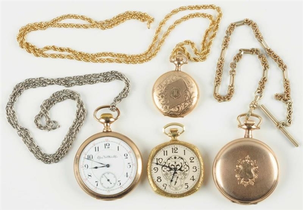 LOT OF 4: POCKET WATCHES.                         