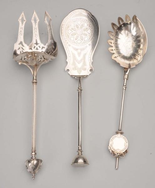 3 19TH CENTURY AMERICAN FIGURAL SERVING PIECES.   
