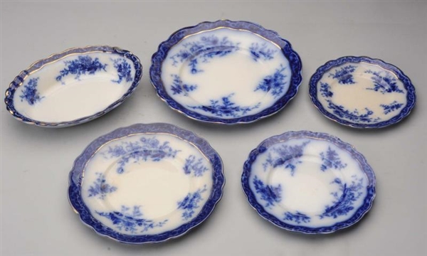 SET OF PORCELAIN TOURAINE DISHES.                 