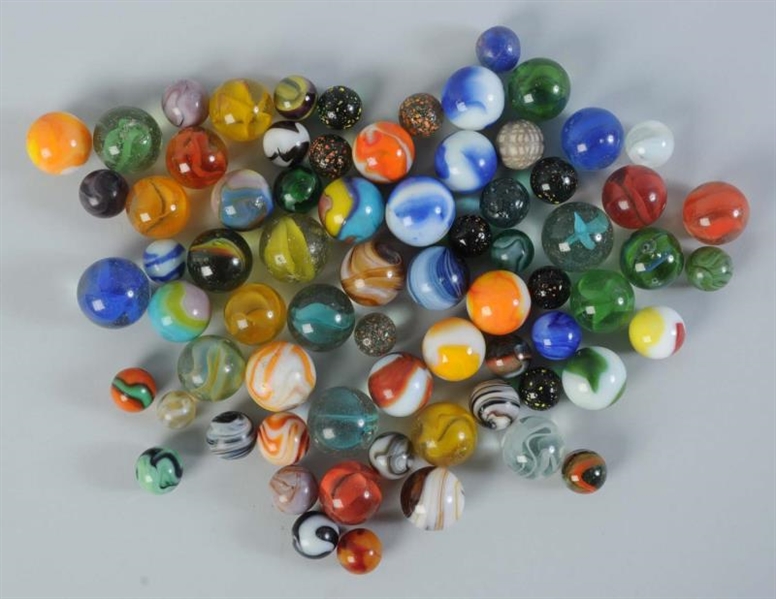 LARGE LOT OF ASSORTED MARBLES.                    