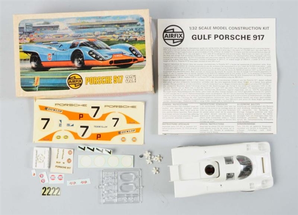 PORSCHE 917 SLOT CAR WITH CHASSIS.                
