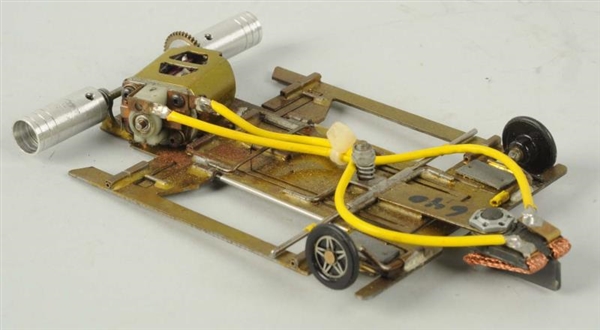 BRASS CHASSIS GROUP 20 SLOT CAR.                  