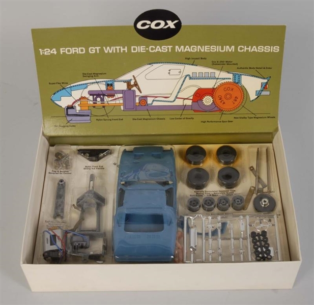 COX FORD GT SLOT CAR.                             
