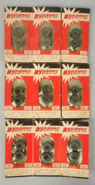 LOT OF 9: ASSORTED DYNAMIC TIRES.                 