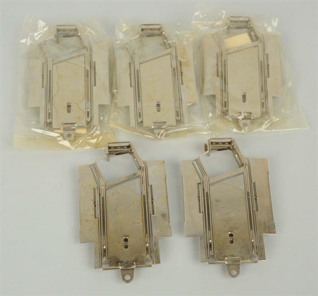 LOT OF 5: BRASS CHASSIS.                          
