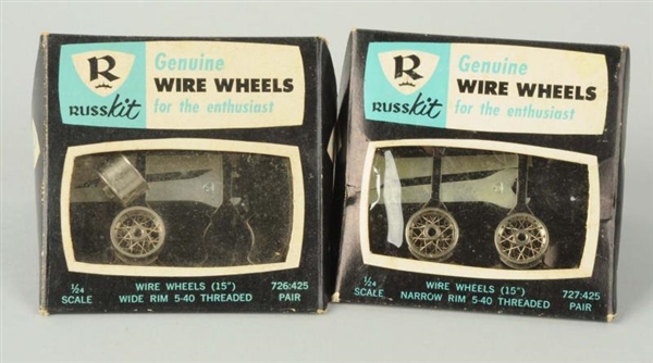 LOT OF 2: RUSSKIT WIRE WHEELS.                    
