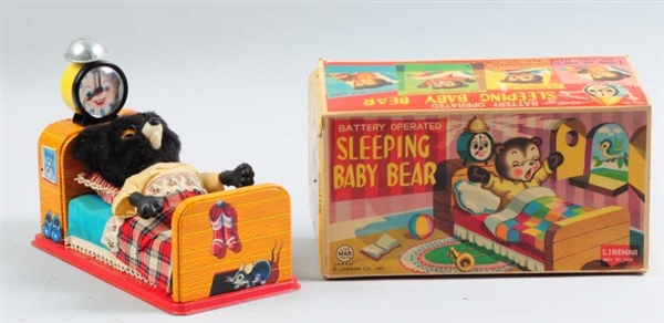 JAPANESE BATTERY-OPERATED SLEEPING BABY BEAR TOY. 
