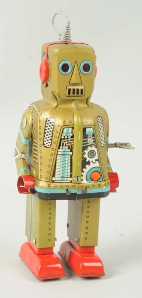 JAPANESE WIND-UP LITHOGRAPH SPARKY ROBOT.         