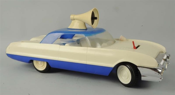 PLASTIC BATTERY-OPERATED DICK TRACY COPMOBILE.    