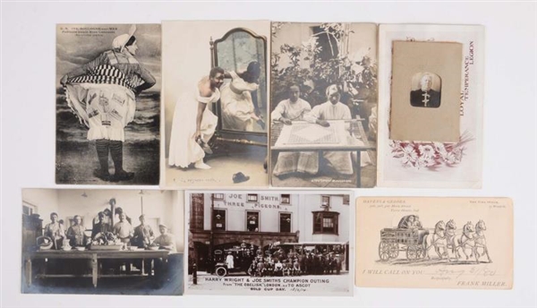 LOT OF 31: MOSTLY REAL PHOTO POSTCARDS.           