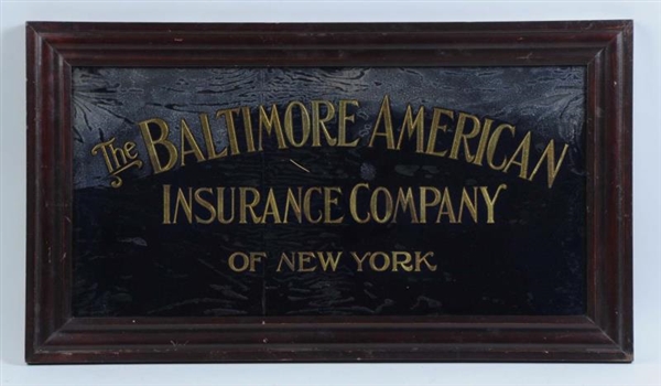 THE BALTIMORE AMERICAN INSURANCE COMPANY SIGN.    