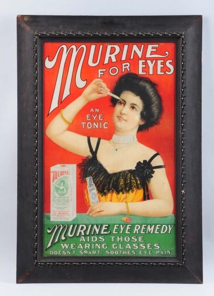 LARGE MURINE EARLY CARDBOARD POSTER.              