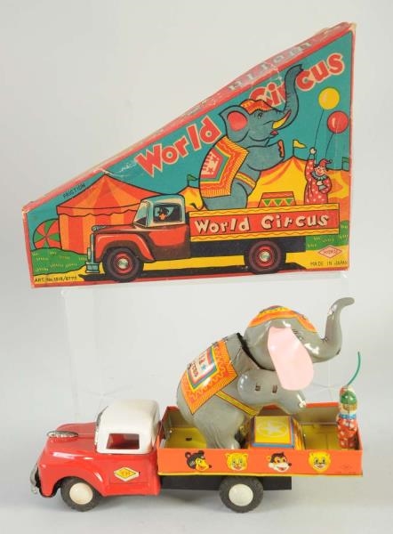 HOKU TIN FRICTION WORLD CIRCUS TRUCK.             