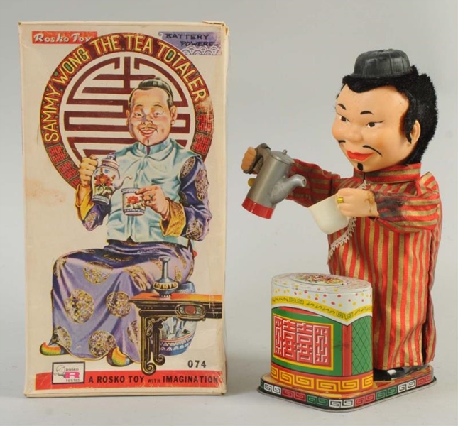 JAPANESE T.M. SAMMY WONG THE TEA TOTALER TOY.     