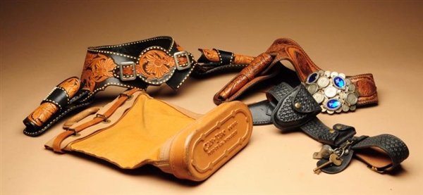 LOT OF 4: ASSORTED WESTERN ITEMS.                 
