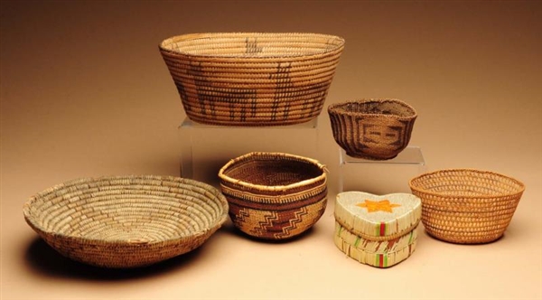 LOT OF 6: BASKETS.                                