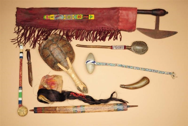 LOT OF NATIVE AMERICAN ITEMS.                     