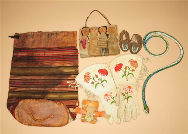 LOT OF NATIVE AMERICAN ITEMS.                     