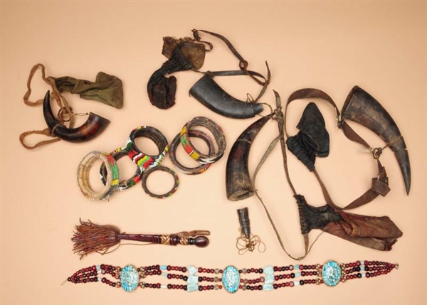 LOT OF 12: AFRICAN AND MOROCCAN ITEMS             