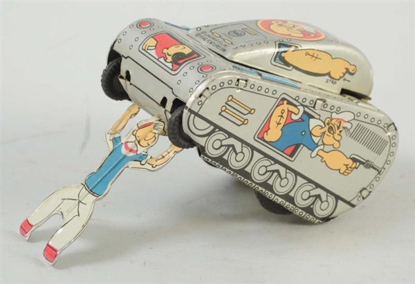 JAPANESE TIN LINEMAR POPEYE TANK.                 