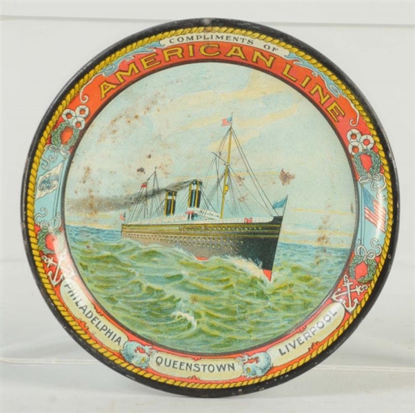 AMERICAN SHIP LINE TIP TRAY.                      