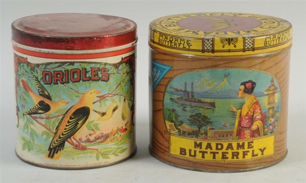 LOT OF 2: CIGAR TINS.                             