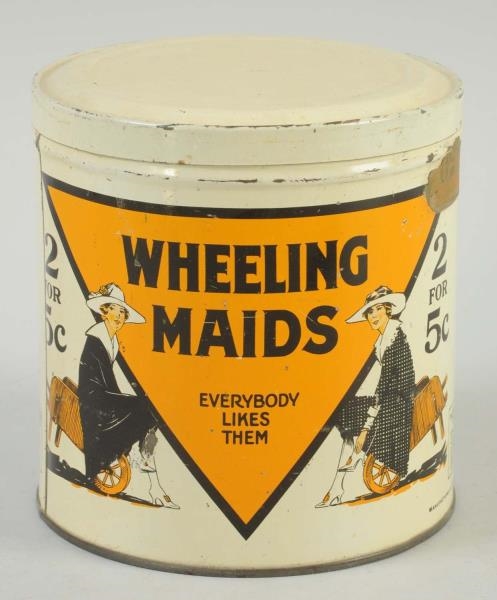 WHEELING MAID CIGAR TIN.                          