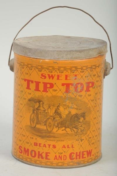 SWEET TIP TOP TOBACCO PAIL.                       