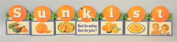 SUNKIST ORANGES 7-PIECE SIGN.                     