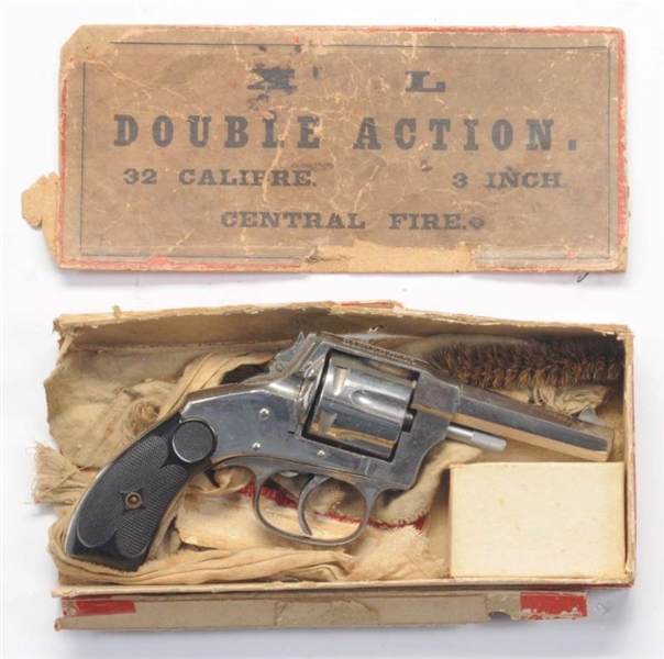 NEAR MINT IN BOX H&A X.L. DOUBLE ACTION .32.**    